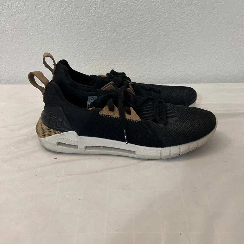 Under Armour‎ Hovr Sneakers Mens Size 8.5 Black Tan Textile Upper EU 42 2018